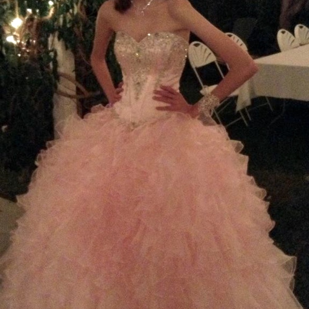 Pink quincinera dress!